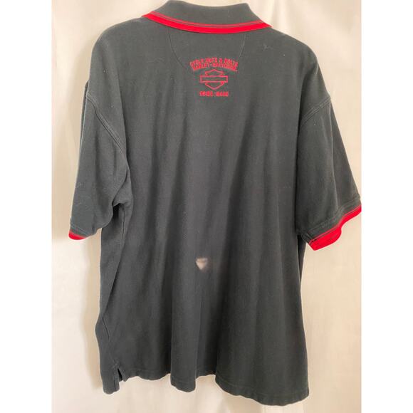 Harley Davidson Boise Idaho Men's Black Cotton Embroidered Polo Shirt XL - Picture 4 of 7